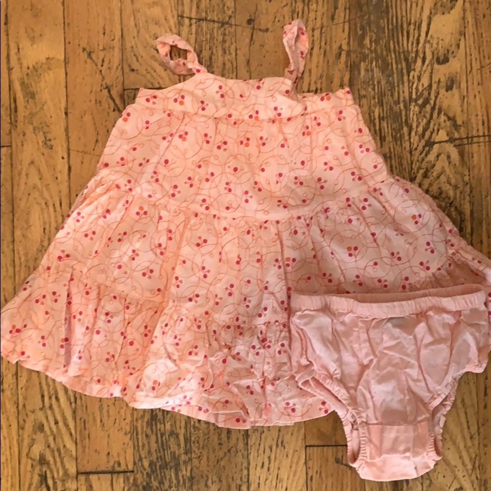 Baby Gap Girl Pink tiered ruffle dress